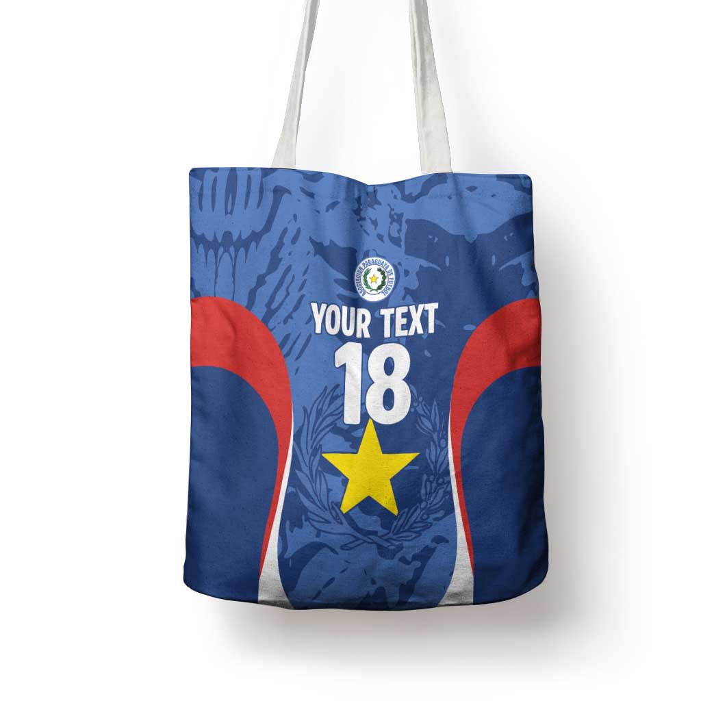 Custom Paraguay Football Tote Bag La Albirroja Pride - Wonder Print Shop