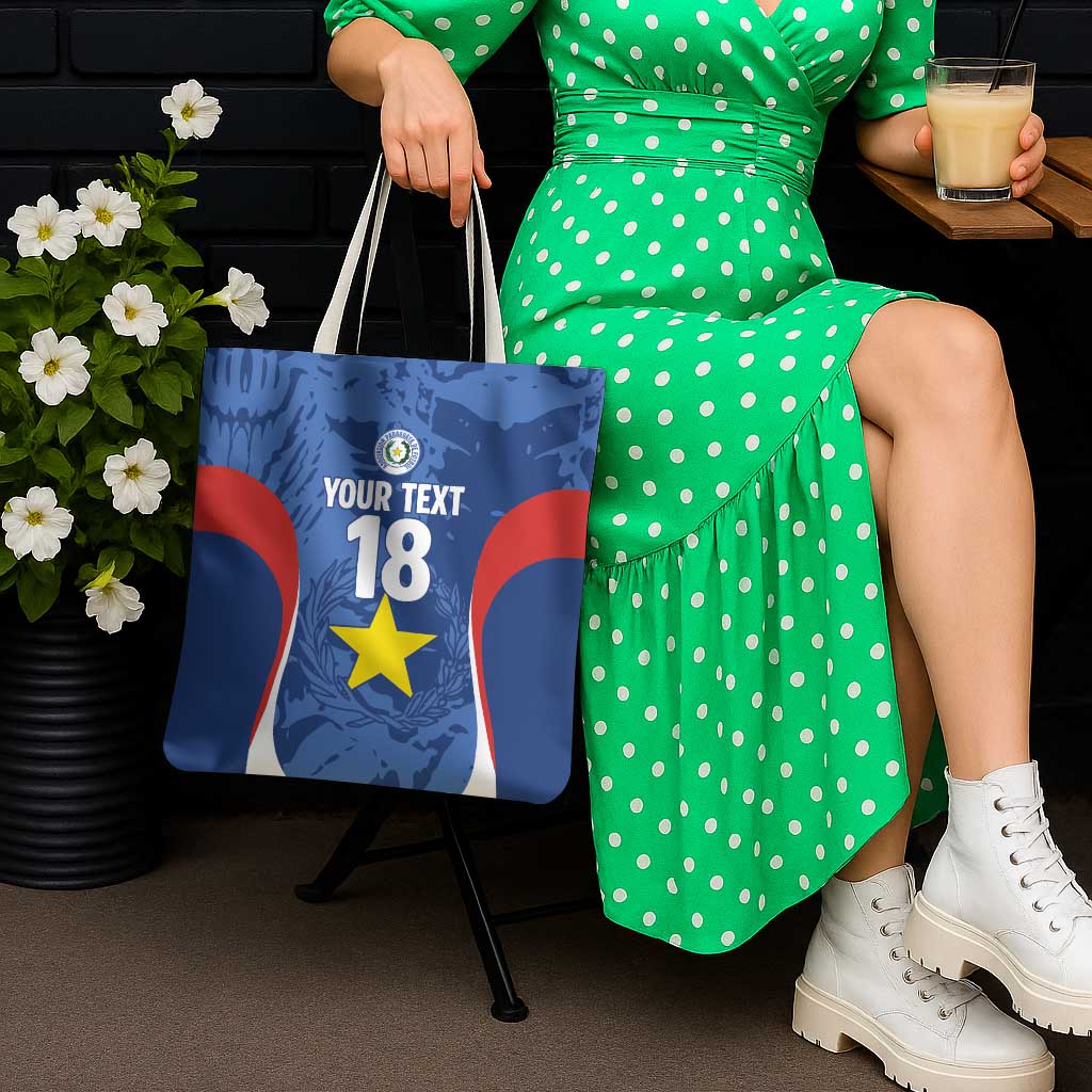 Custom Paraguay Football Tote Bag La Albirroja Pride - Wonder Print Shop