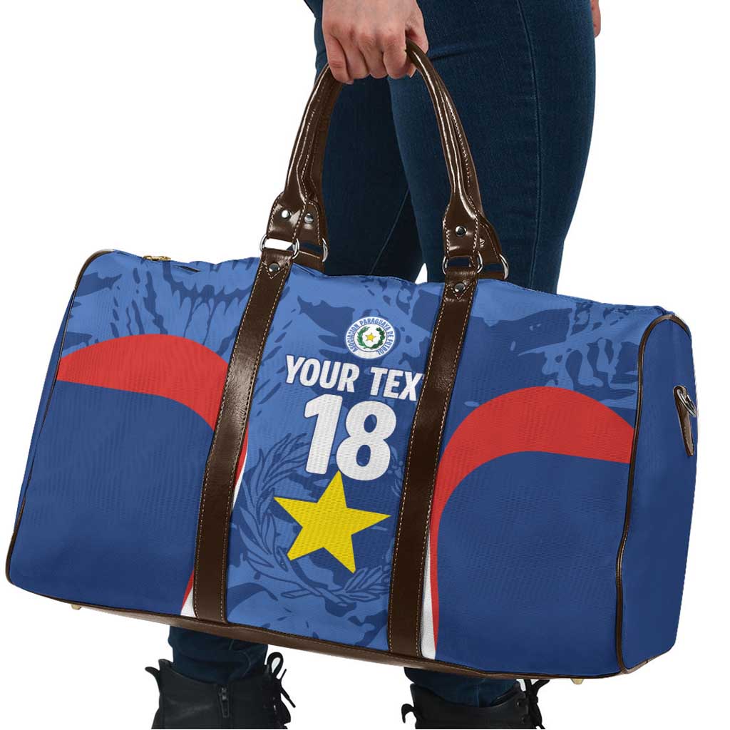 Custom Paraguay Football Travel Bag La Albirroja Pride - Wonder Print Shop