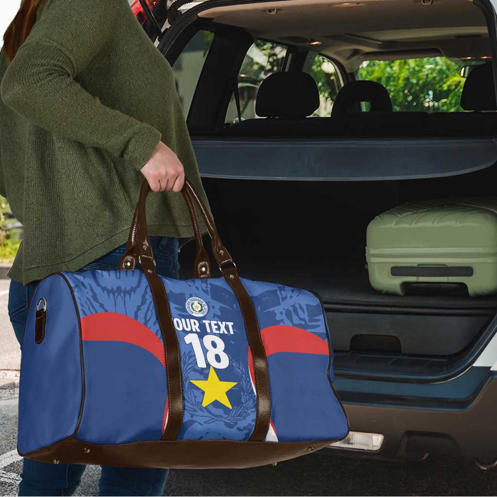Custom Paraguay Football Travel Bag La Albirroja Pride - Wonder Print Shop