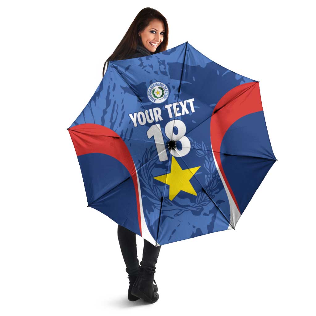 Custom Paraguay Football Umbrella La Albirroja Pride - Wonder Print Shop