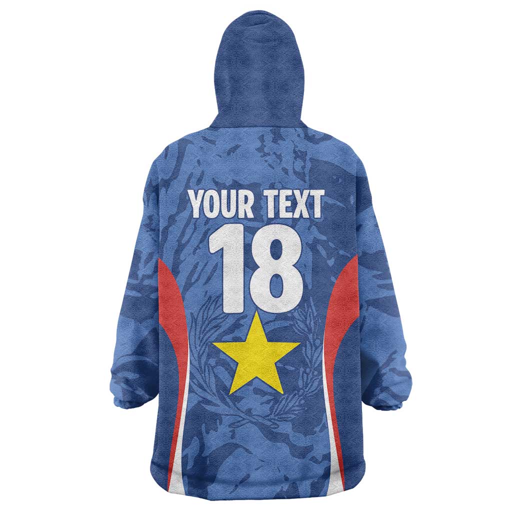 Custom Paraguay Football Wearable Blanket Hoodie La Albirroja Pride - Wonder Print Shop