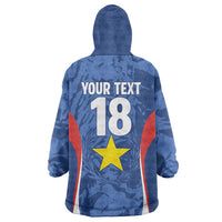 Custom Paraguay Football Wearable Blanket Hoodie La Albirroja Pride - Wonder Print Shop