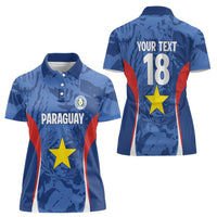 Custom Paraguay Football Women Polo Shirt La Albirroja Pride - Wonder Print Shop