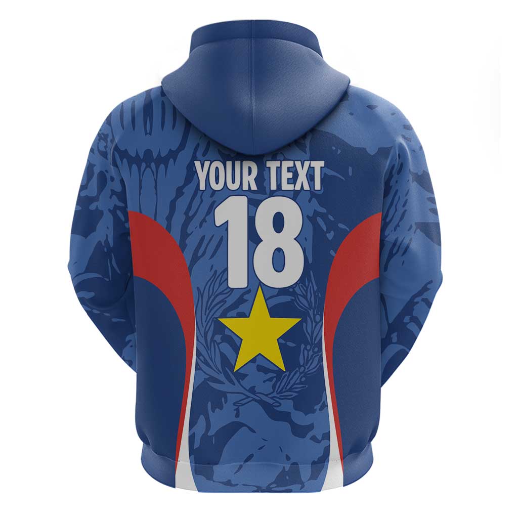 Custom Paraguay Football Zip Hoodie La Albirroja Pride - Wonder Print Shop