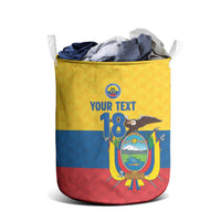 Ecuador Football Custom Laundry Basket La Tricolor Pride - Wonder Print Shop