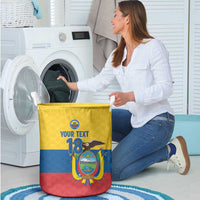 Ecuador Football Custom Laundry Basket La Tricolor Pride - Wonder Print Shop