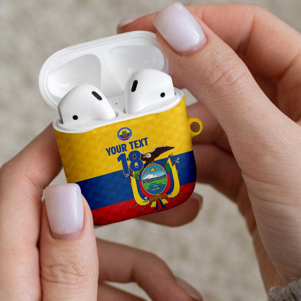 Ecuador Football Custom AirPods Case La Tricolor Pride - Wonder Print Shop