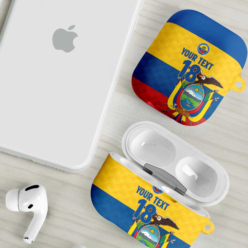 Ecuador Football Custom AirPods Case La Tricolor Pride - Wonder Print Shop