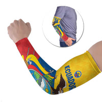Ecuador Football Custom Arm Sleeves La Tricolor Pride - Wonder Print Shop