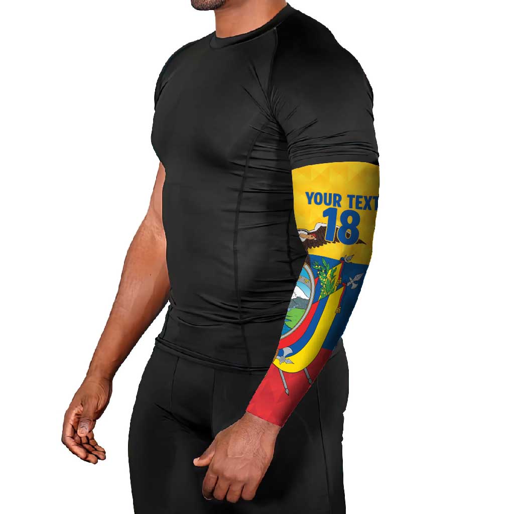 Ecuador Football Custom Arm Sleeves La Tricolor Pride - Wonder Print Shop