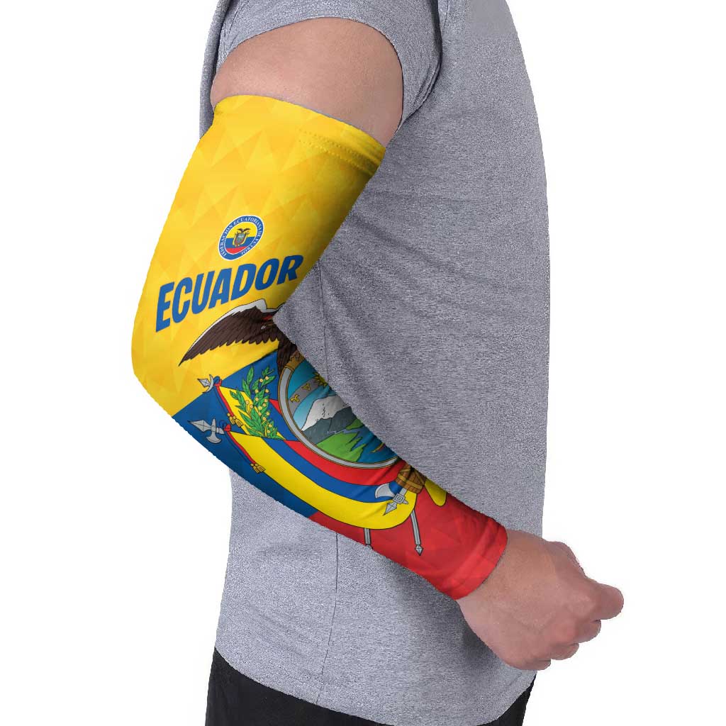 Ecuador Football Custom Arm Sleeves La Tricolor Pride - Wonder Print Shop
