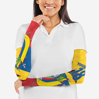Ecuador Football Custom Arm Sleeves La Tricolor Pride - Wonder Print Shop