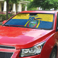 Ecuador Football Custom Auto Sun Shade La Tricolor Pride - Wonder Print Shop