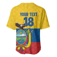 Ecuador Football Custom Baseball Jersey La Tricolor Pride - Wonder Print Shop
