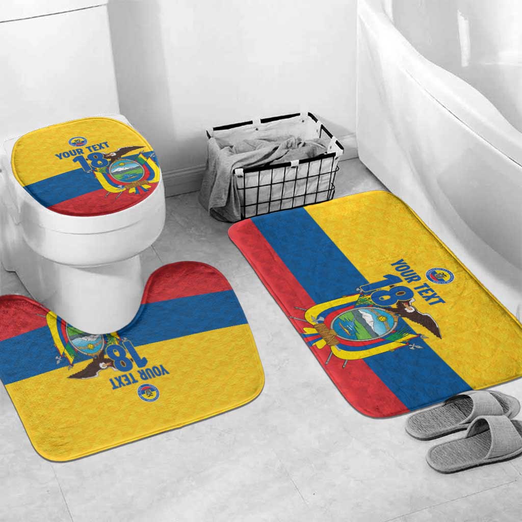 Ecuador Football Custom Bathroom Set La Tricolor Pride - Wonder Print Shop