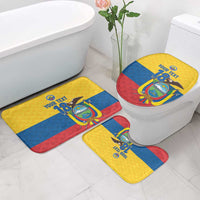 Ecuador Football Custom Bathroom Set La Tricolor Pride - Wonder Print Shop