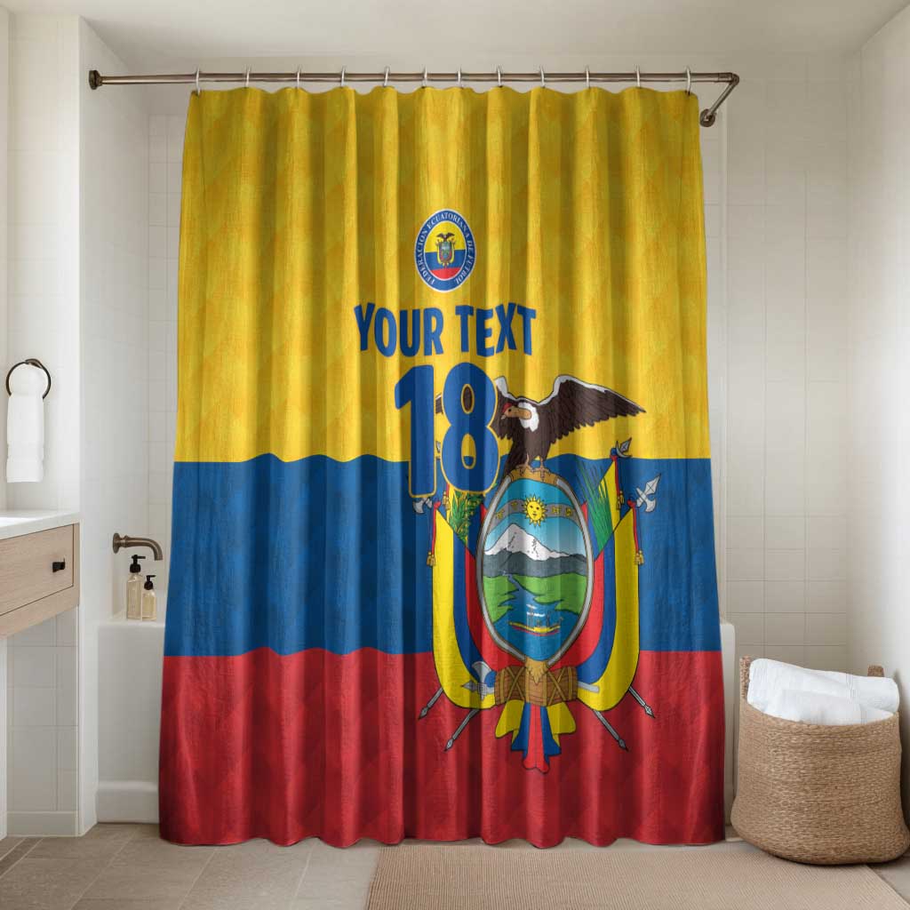 Ecuador Football Custom Bathroom Set La Tricolor Pride - Wonder Print Shop