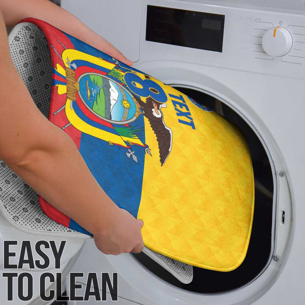 Ecuador Football Custom Bathroom Set La Tricolor Pride - Wonder Print Shop
