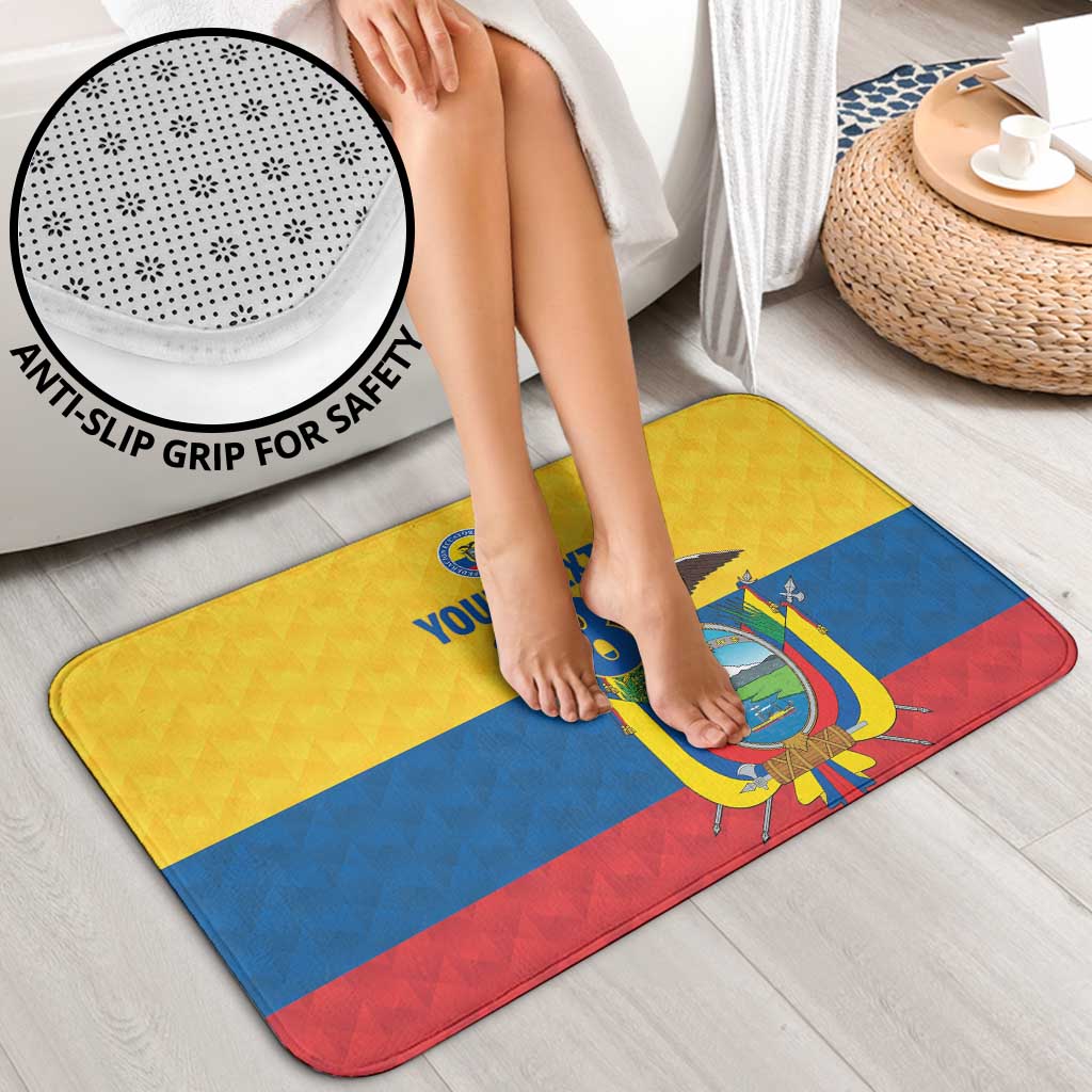 Ecuador Football Custom Bathroom Set La Tricolor Pride - Wonder Print Shop