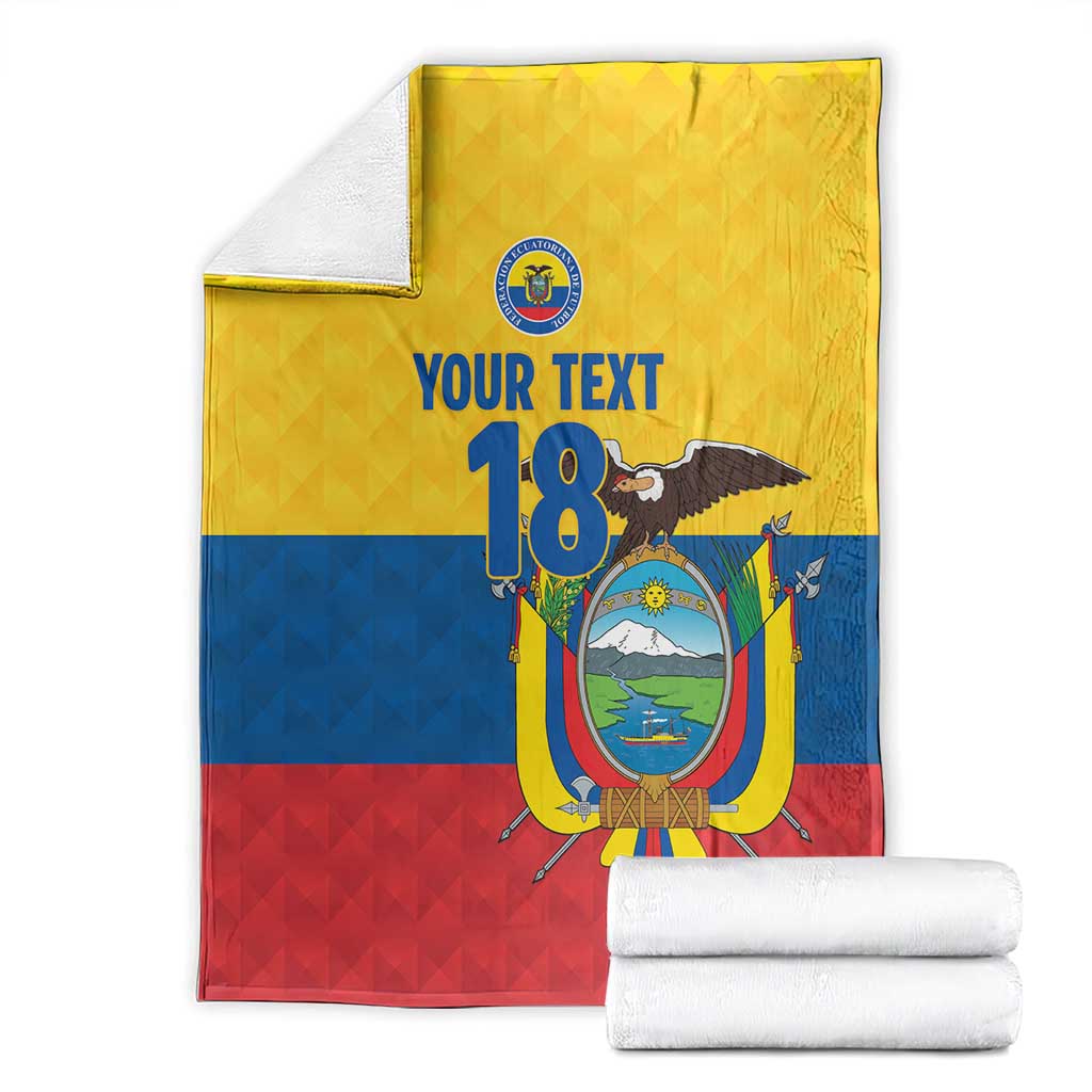 Ecuador Football Custom Blanket La Tricolor Pride - Wonder Print Shop