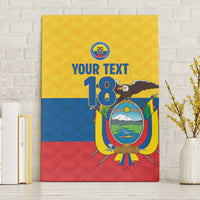 Ecuador Football Custom Canvas Wall Art La Tricolor Pride - Wonder Print Shop