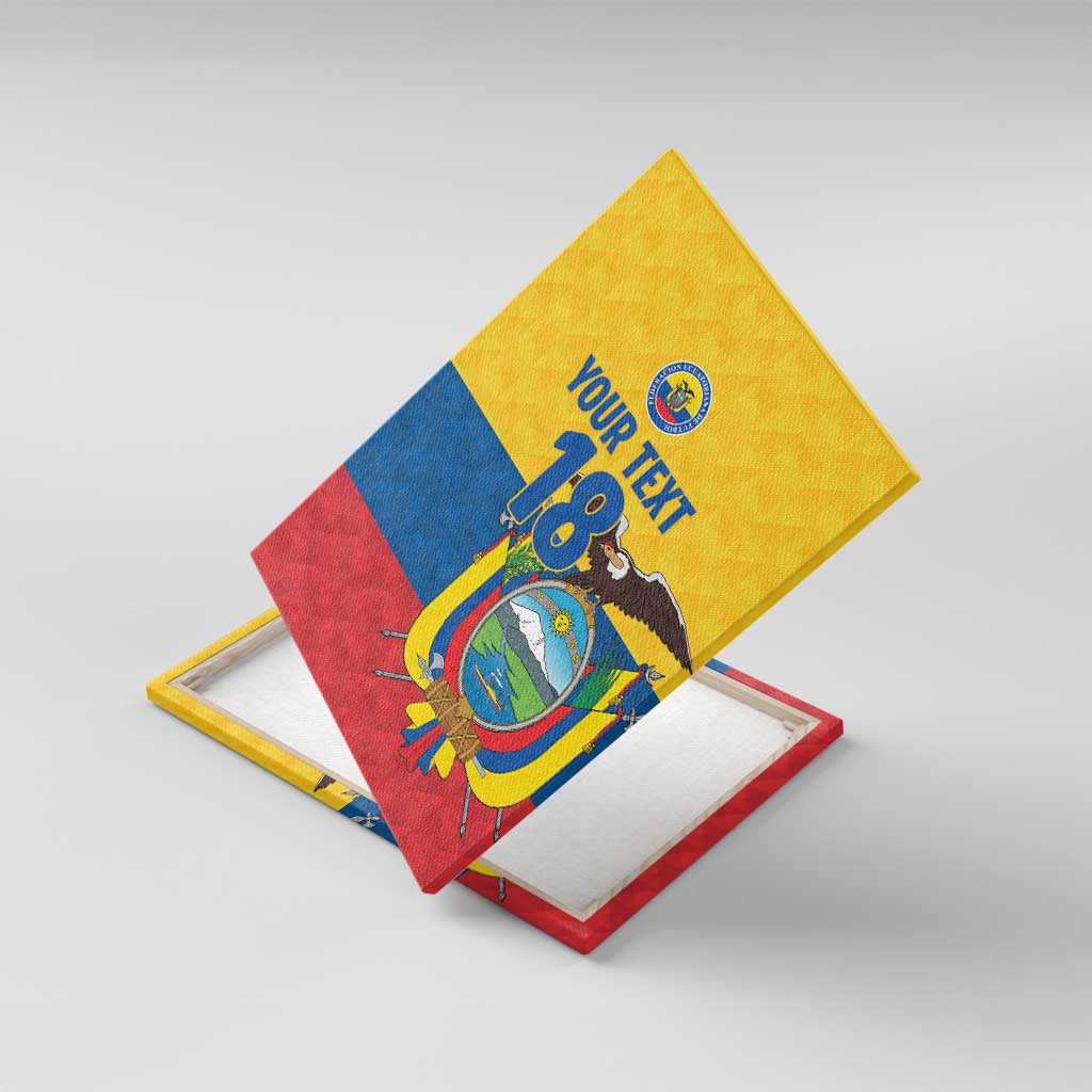 Ecuador Football Custom Canvas Wall Art La Tricolor Pride - Wonder Print Shop