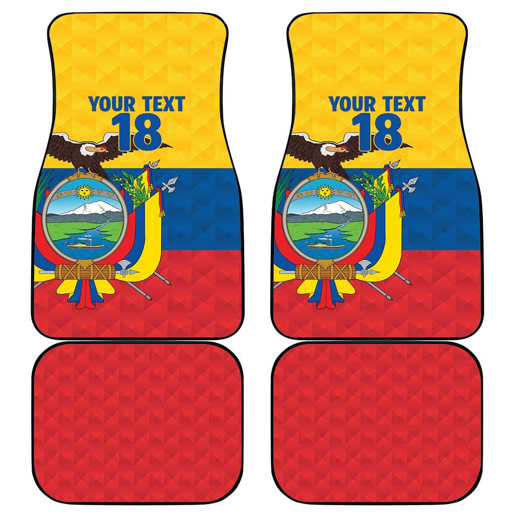 Ecuador Football Custom Car Mats La Tricolor Pride - Wonder Print Shop