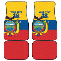 Ecuador Football Custom Car Mats La Tricolor Pride - Wonder Print Shop