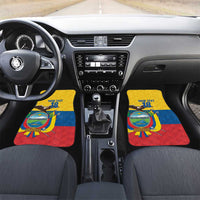 Ecuador Football Custom Car Mats La Tricolor Pride - Wonder Print Shop