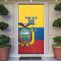 Ecuador Football Custom Door Cover La Tricolor Pride - Wonder Print Shop