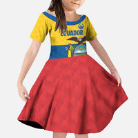 Ecuador Football Custom Family Matching Mermaid Dress and Hawaiian Shirt La Tricolor Pride - Wonder Print Shop