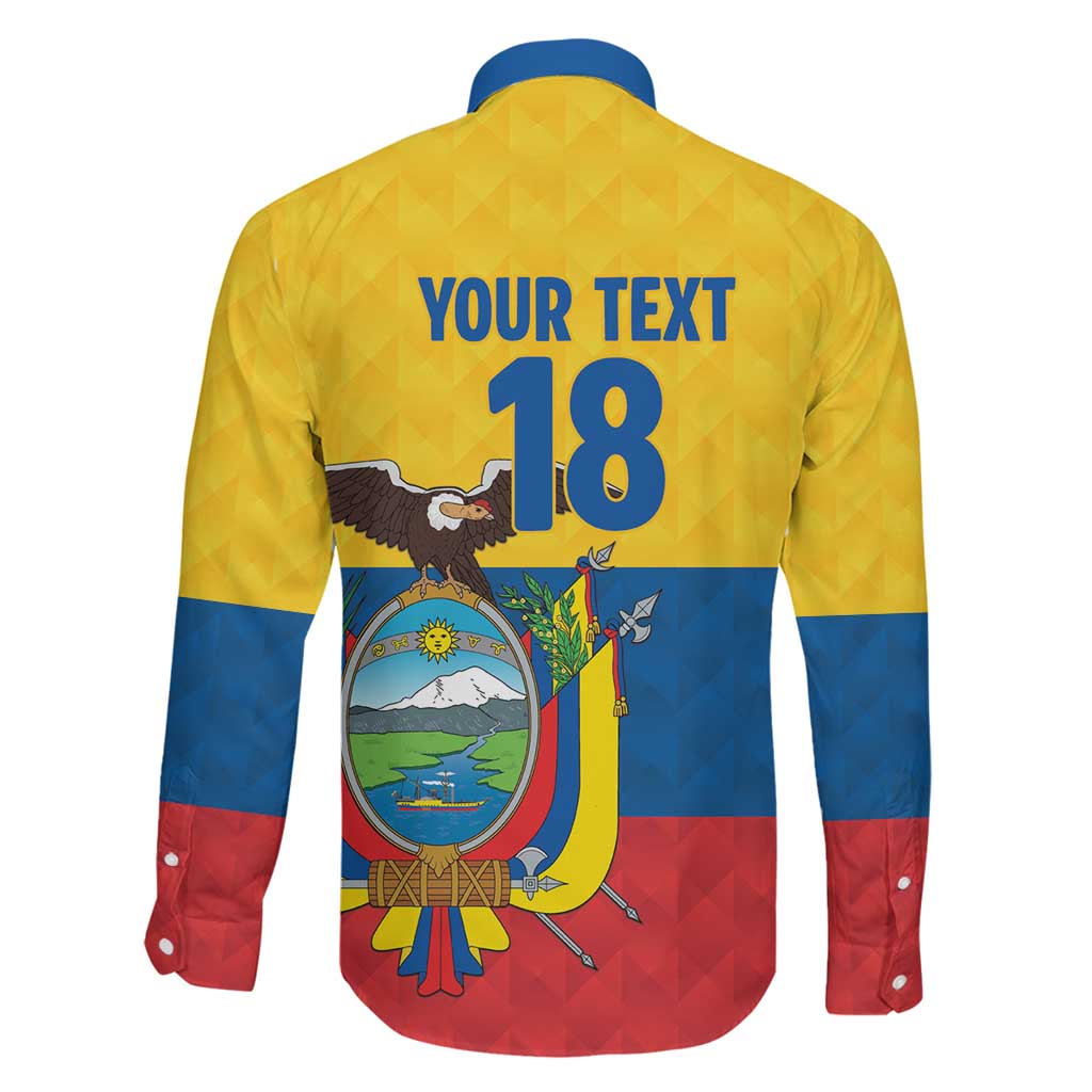 Ecuador Football Custom Family Matching Off Shoulder Short Dress and Hawaiian Shirt La Tricolor Pride - Wonder Print Shop