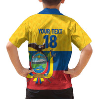 Ecuador Football Custom Family Matching Summer Maxi Dress and Hawaiian Shirt La Tricolor Pride - Wonder Print Shop
