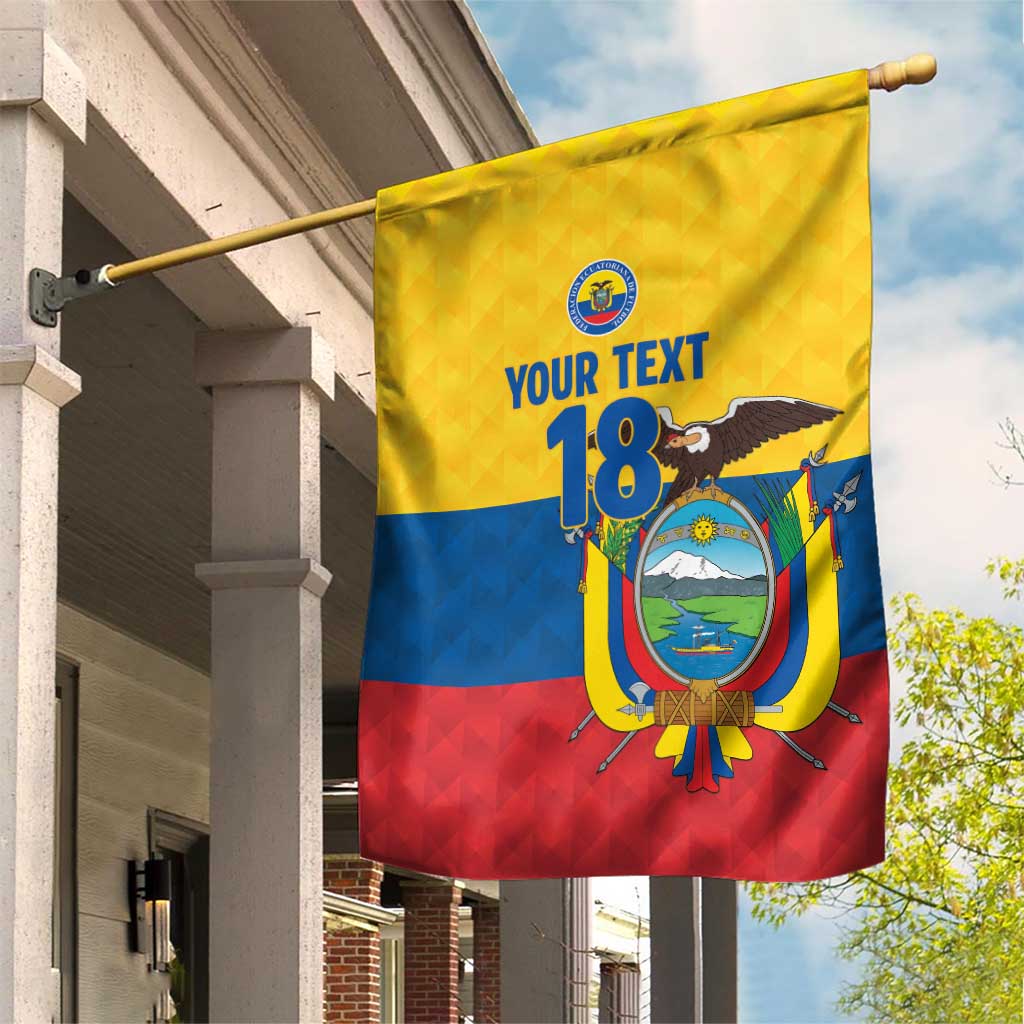 Ecuador Football Custom Garden Flag La Tricolor Pride - Wonder Print Shop