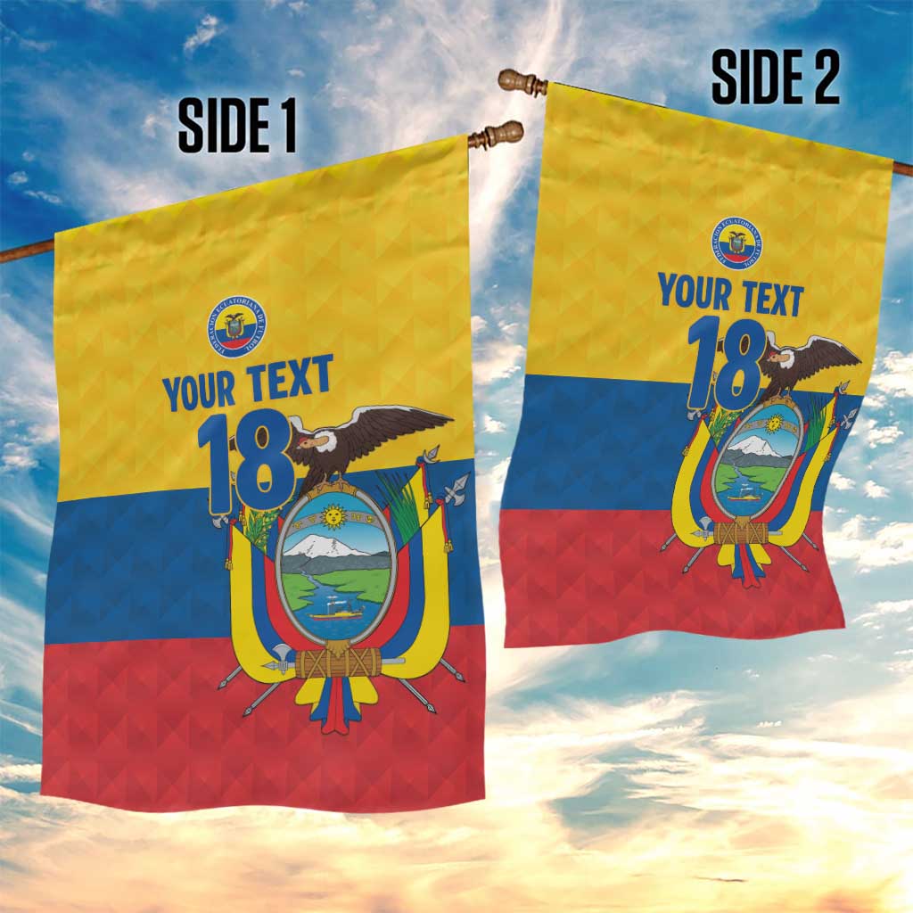 Ecuador Football Custom Garden Flag La Tricolor Pride - Wonder Print Shop