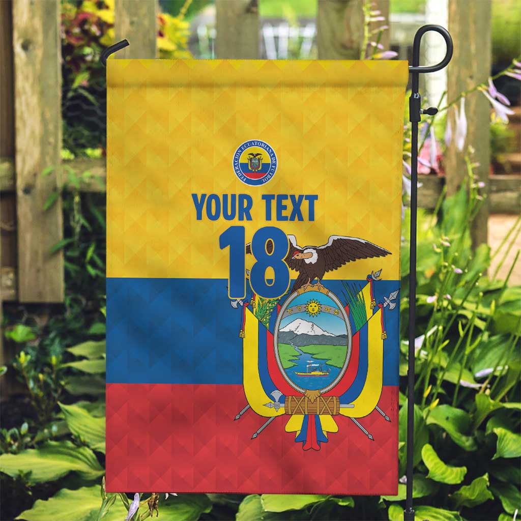 Ecuador Football Custom Garden Flag La Tricolor Pride - Wonder Print Shop