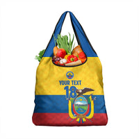 Ecuador Football Custom Grocery Bag La Tricolor Pride - Wonder Print Shop