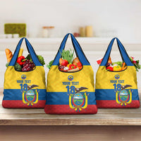 Ecuador Football Custom Grocery Bag La Tricolor Pride - Wonder Print Shop