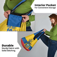 Ecuador Football Custom Grocery Bag La Tricolor Pride - Wonder Print Shop