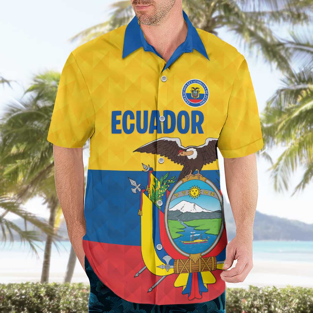 Ecuador Football Custom Hawaiian Shirt La Tricolor Pride - Wonder Print Shop