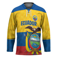 Ecuador Football Custom Hockey Jersey La Tricolor Pride - Wonder Print Shop