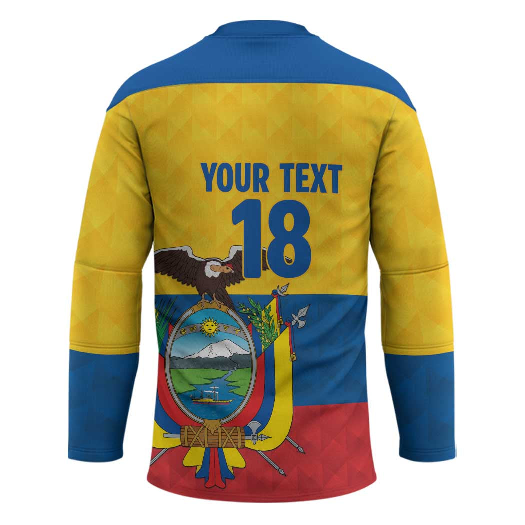 Ecuador Football Custom Hockey Jersey La Tricolor Pride - Wonder Print Shop