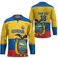 Ecuador Football Custom Hockey Jersey La Tricolor Pride - Wonder Print Shop