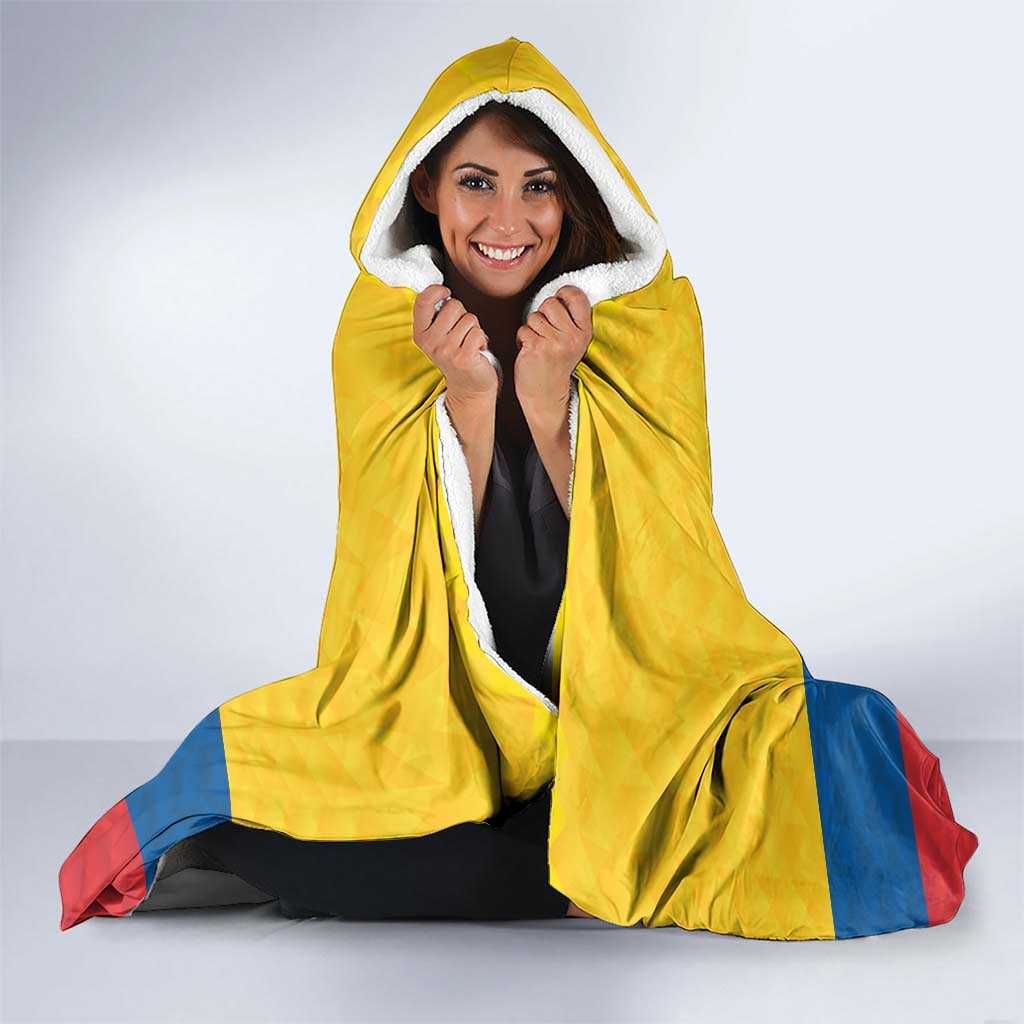 Ecuador Football Custom Hooded Blanket La Tricolor Pride - Wonder Print Shop