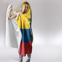 Ecuador Football Custom Hooded Blanket La Tricolor Pride - Wonder Print Shop