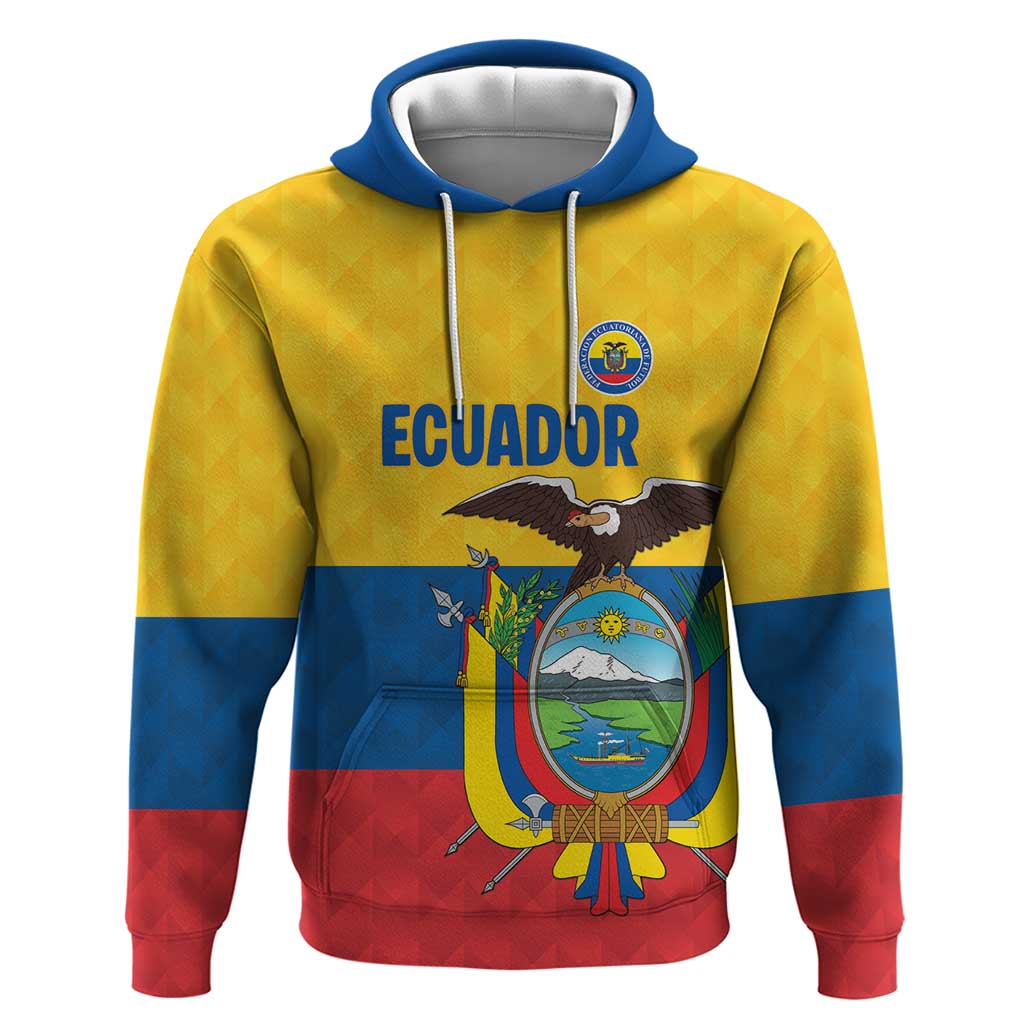 Ecuador Football Custom Hoodie La Tricolor Pride - Wonder Print Shop