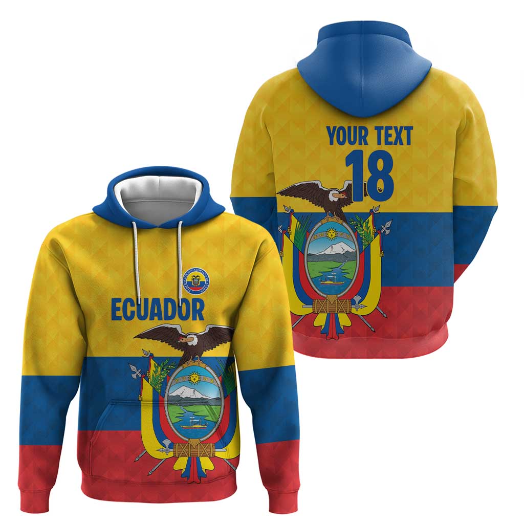 Ecuador Football Custom Hoodie La Tricolor Pride - Wonder Print Shop