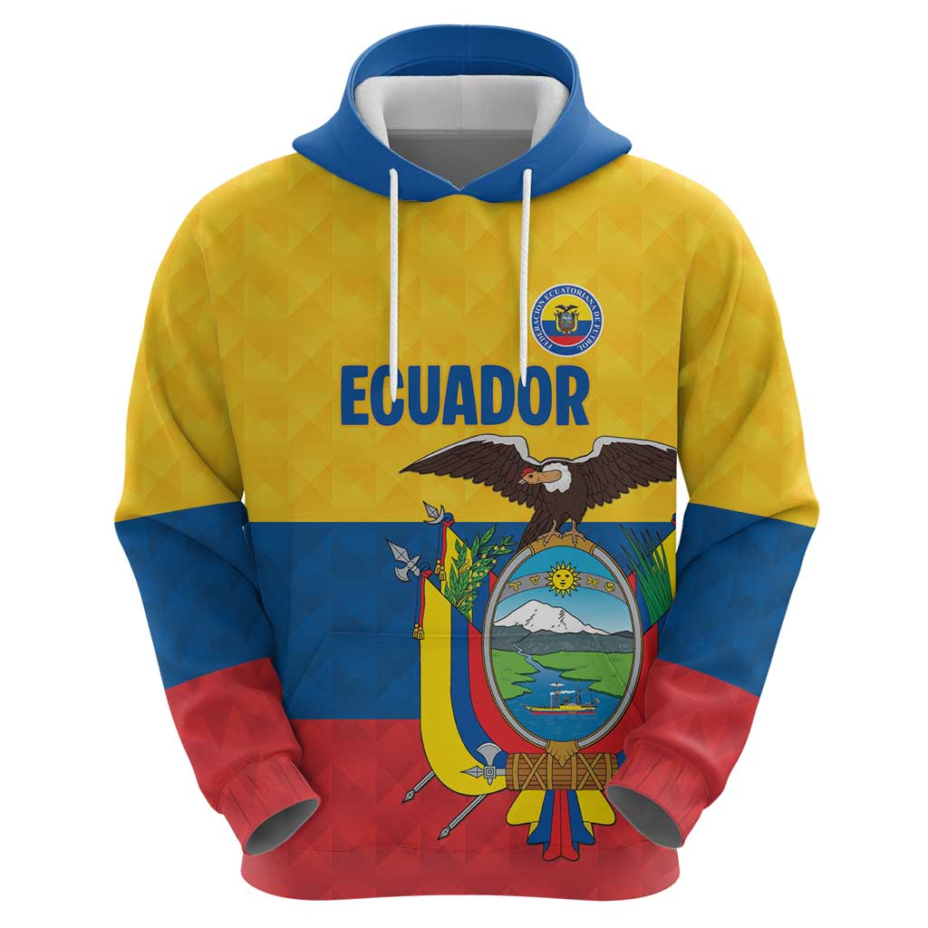 Ecuador Football Custom Hoodie La Tricolor Pride - Wonder Print Shop
