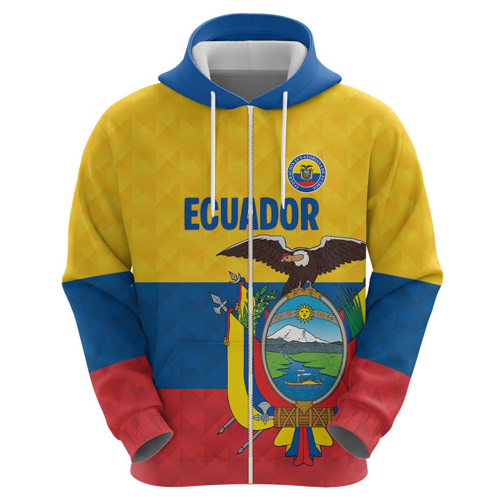 Ecuador Football Custom Hoodie La Tricolor Pride - Wonder Print Shop